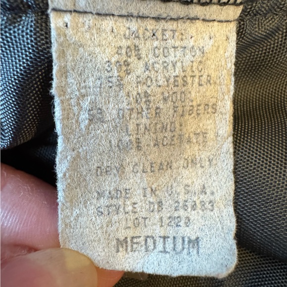 DANIELLE B - Vintage Red/Black/Gray Patterned Blazer Women’s Size Medium - Picture 9 of 16